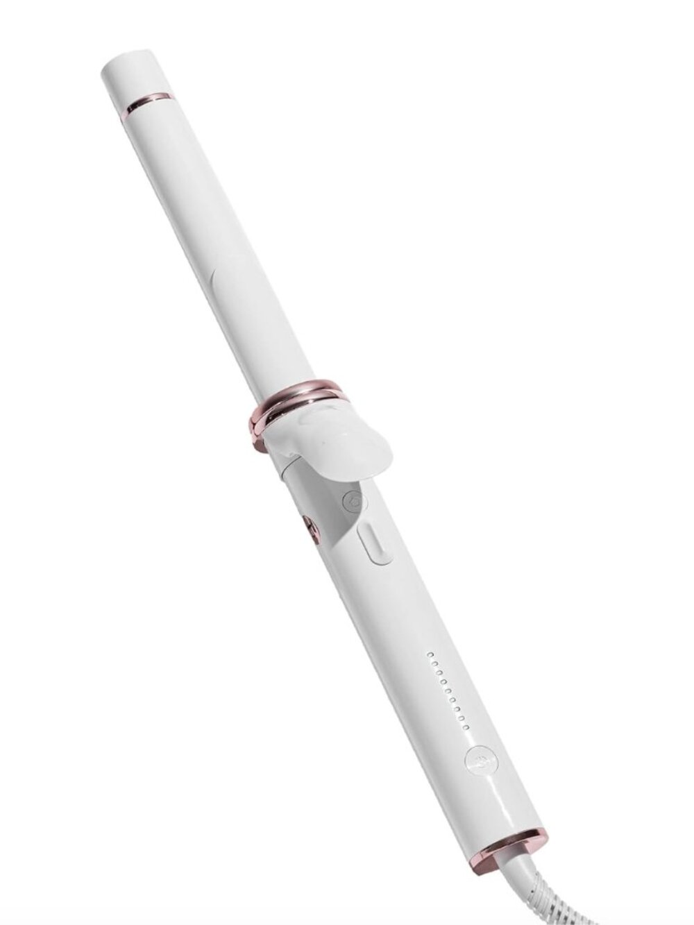T3 CurlWrap 1 Inch Automatic Rotating Curling Iron Longer Barrel White Curl Wrap